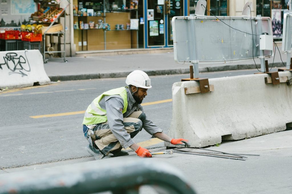 Man Working on Road